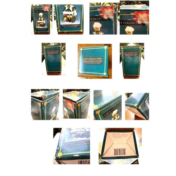 Vintage Gift Collection Hand Painted Porcelain House Dinner Bell Christmas Gift - Picture 12 of 12